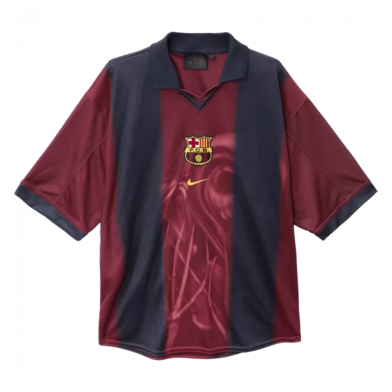 Vintage Soccer Jersey Barcelona X CJ Home 2000/01