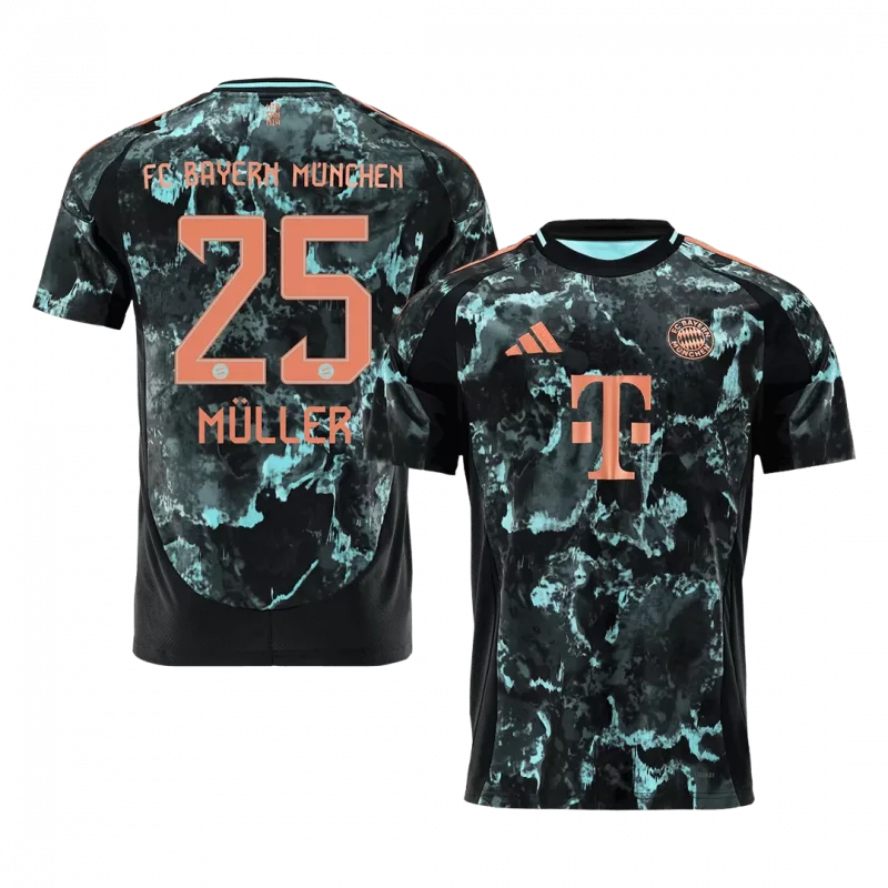 MÜLLER #25 Bayern Munich Away Soccer Jersey