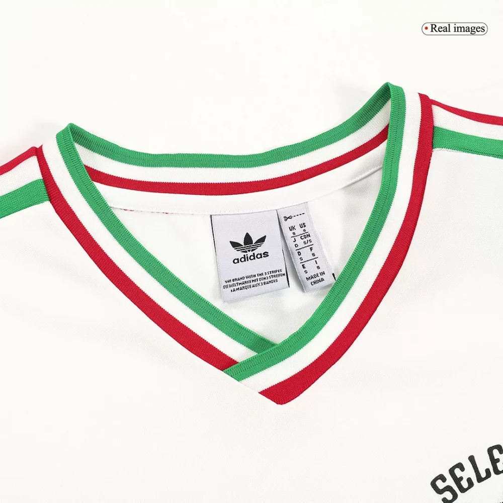 Mexico Remake Soccer Jersey 1985 White - Image 6