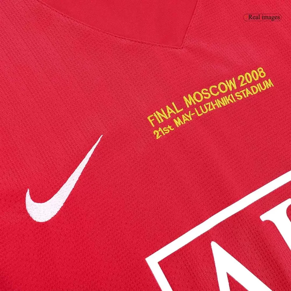 Vintage Soccer Jersey ROONEY #10 Manchester United Home Long Sleeve 2007/08 - UCL Final - Image 6