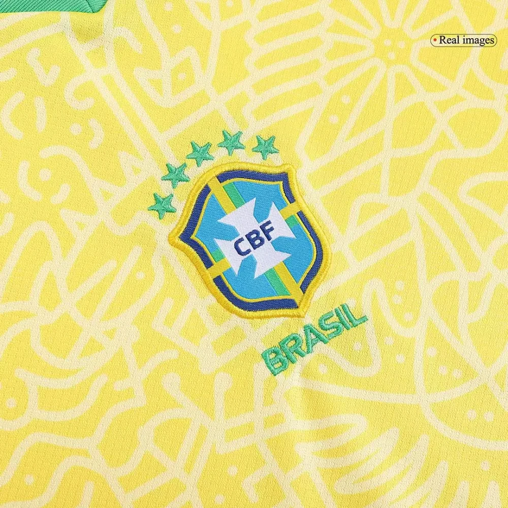 Brazil Home Kids Soccer Jerseys Kit Copa America - Image 9