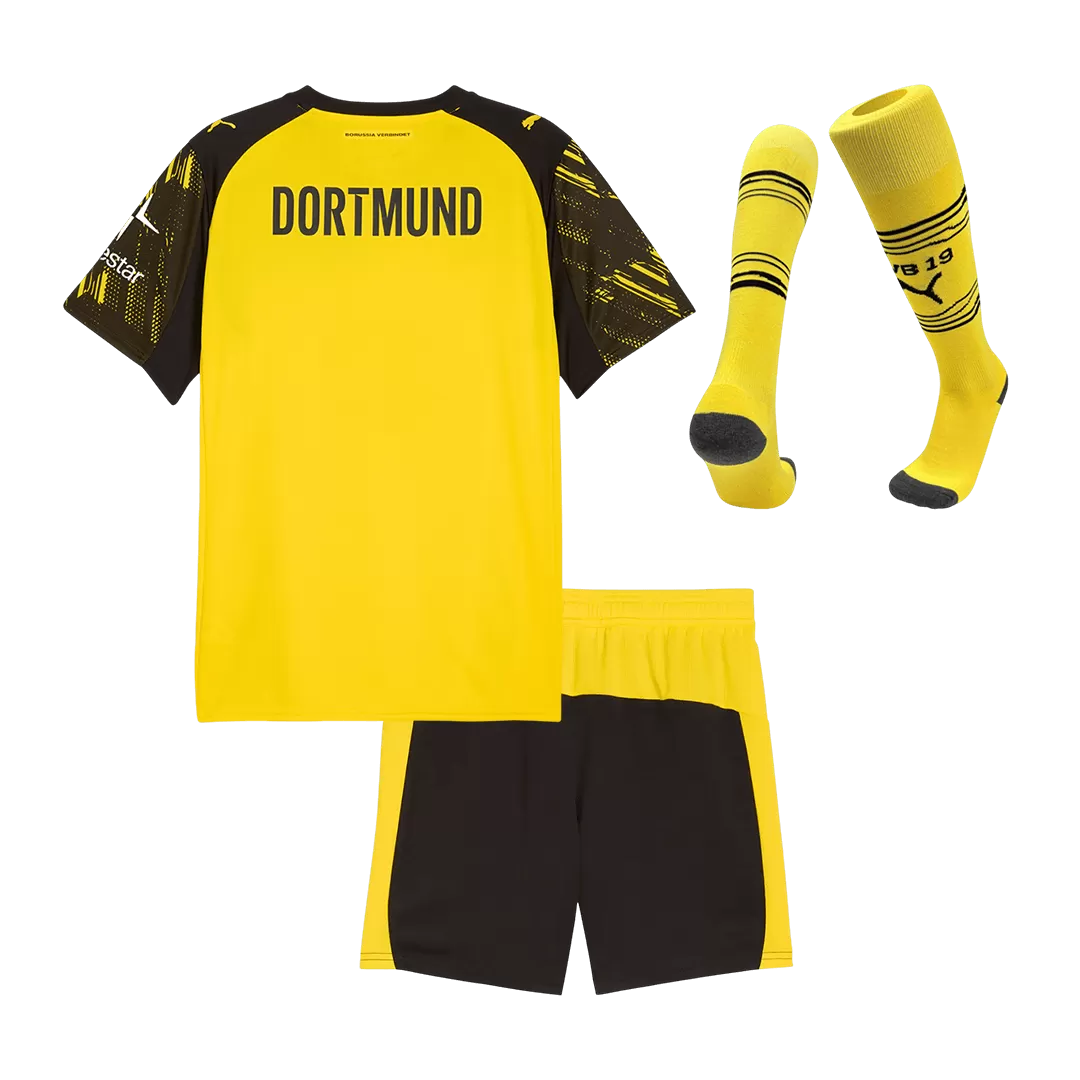 Borussia Dortmund Home Kids Soccer Jerseys Full Kit 2025/26 - Image 2