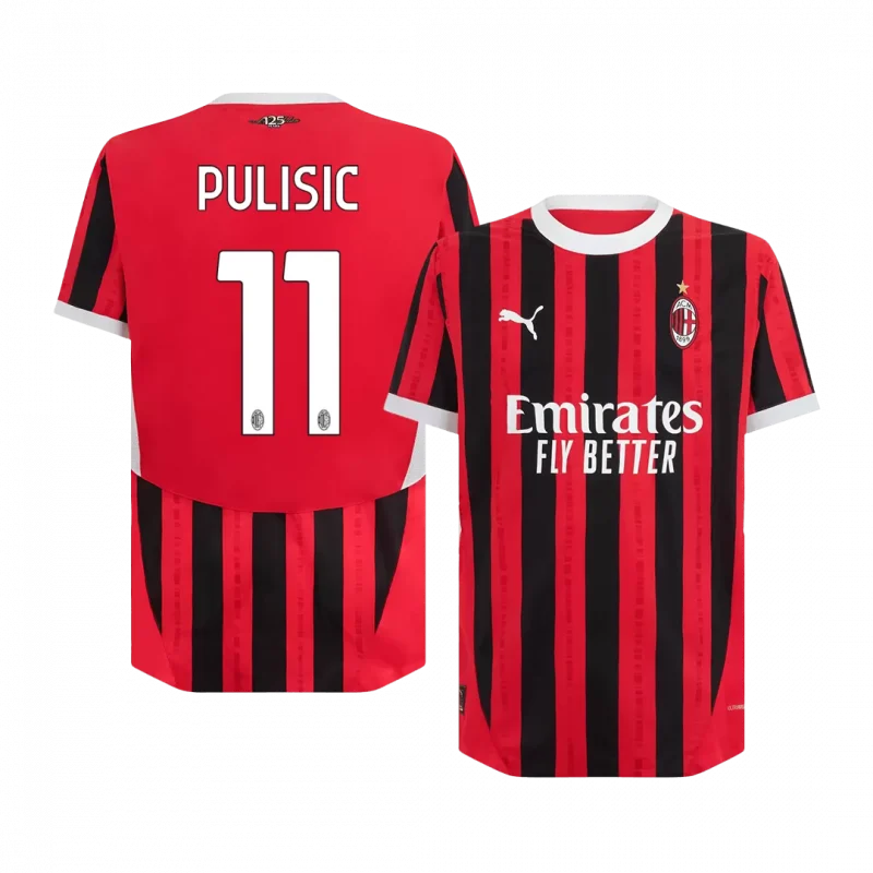 PULISIC #11 AC Milan Home Authentic Soccer Jersey
