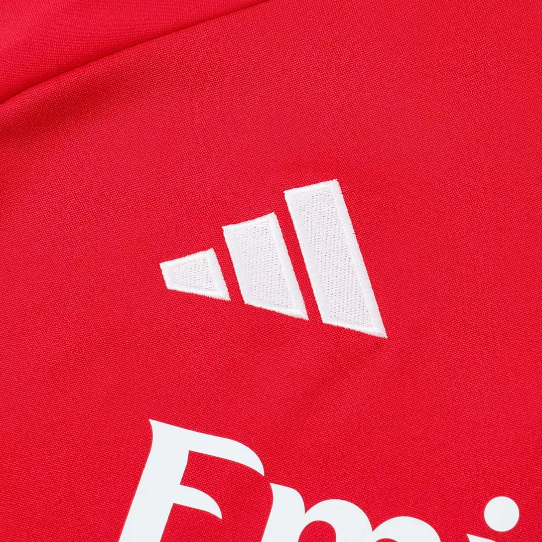 Arsenal 1/4 Zip Tracksuit 2025/26 Kids Red - Image 8