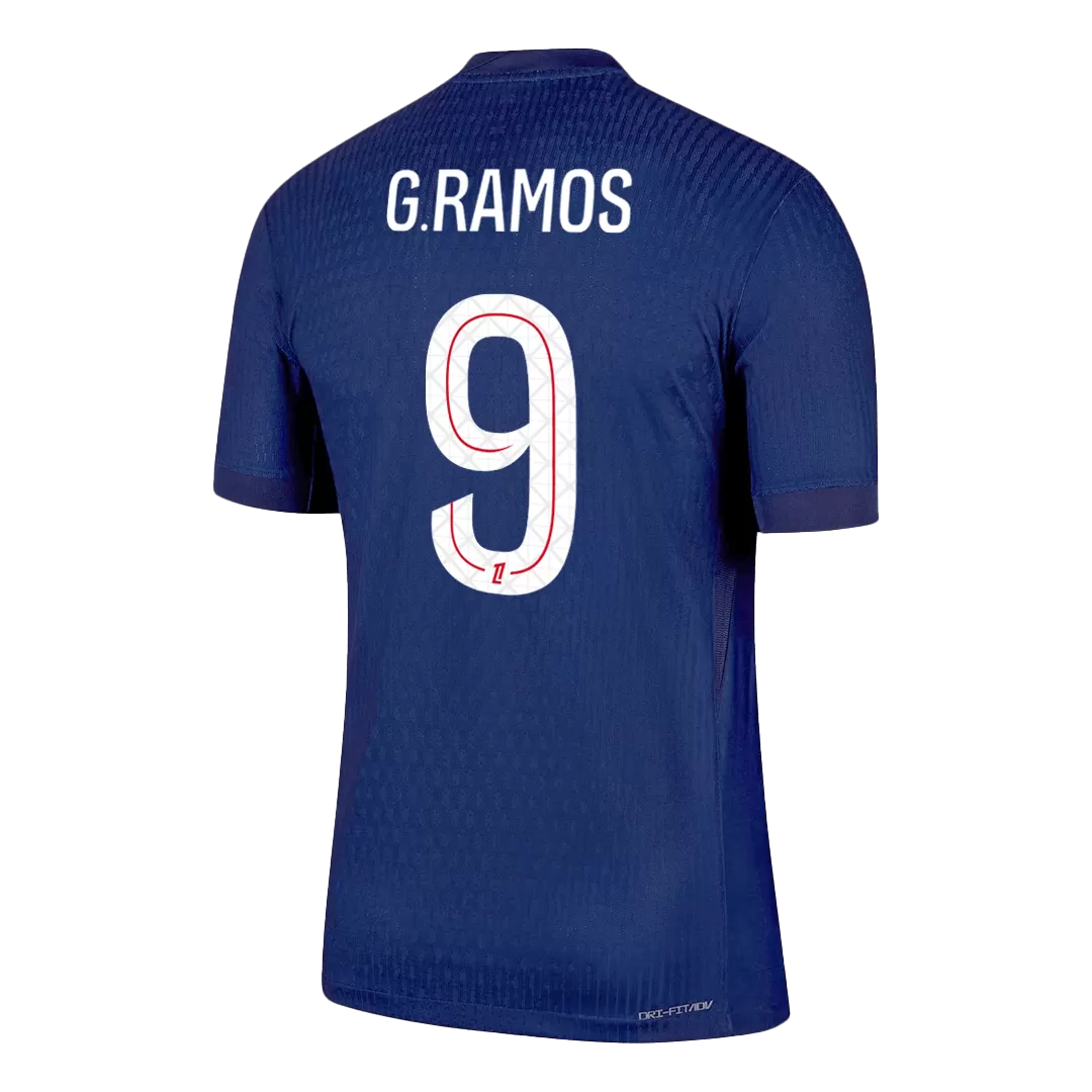 G.RAMOS #9 PSG Home Authentic Soccer Jersey 2025/26 - Image 3