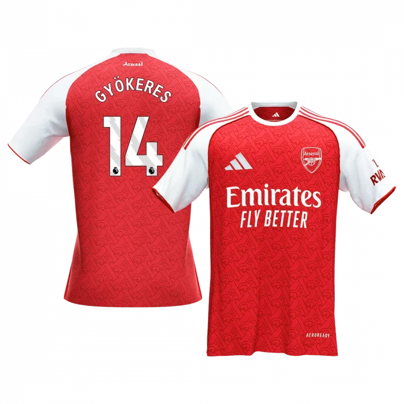 GYÖKERES #14 Arsenal Home Soccer Jersey 2025/26