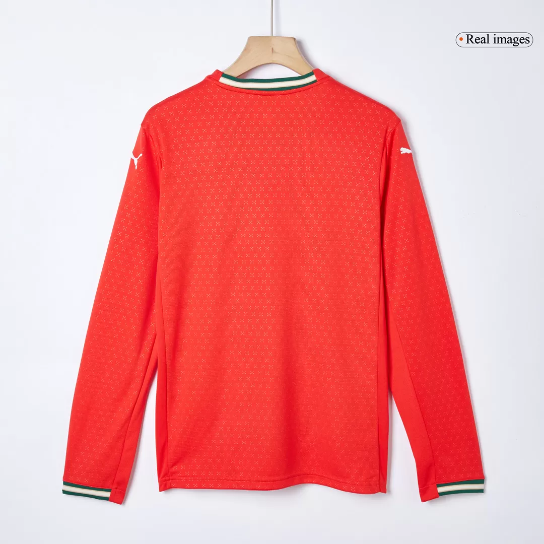 RONALDO #7 Portugal Home Long Sleeve Soccer Jersey 2025 - Image 5