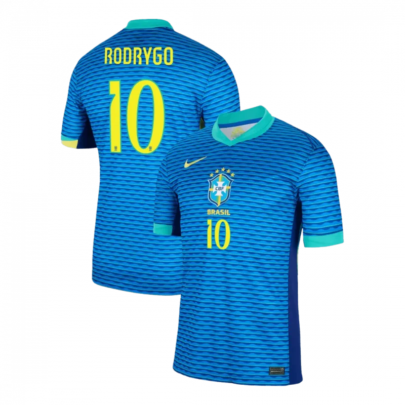 RODRYGO #10 Brazil Away Soccer Jersey Copa America