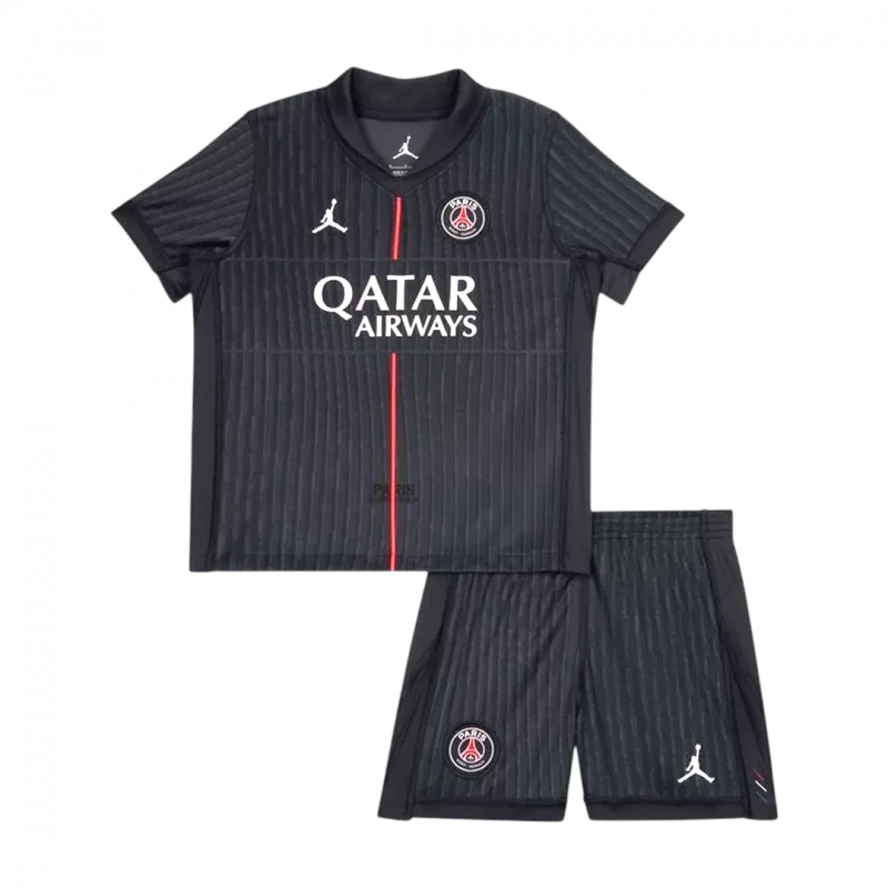 PSG Fourth Away Kids Soccer Jerseys Kit 2025/26