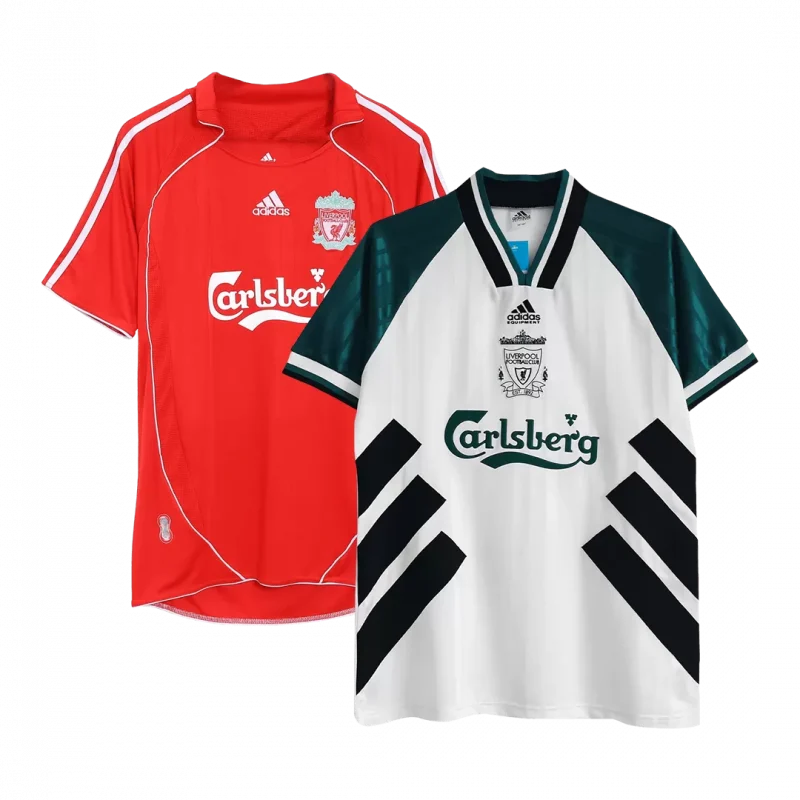 Vintage Jersey Liverpool Away 1993/95 & Vintage Jersey Liverpool Home 2006/07