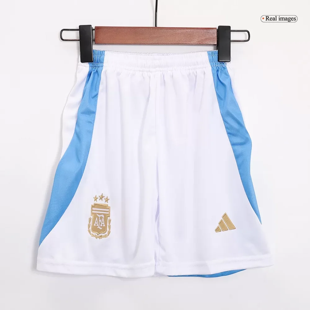 Argentina Home Kids Soccer Jerseys Full Kit - Image 6