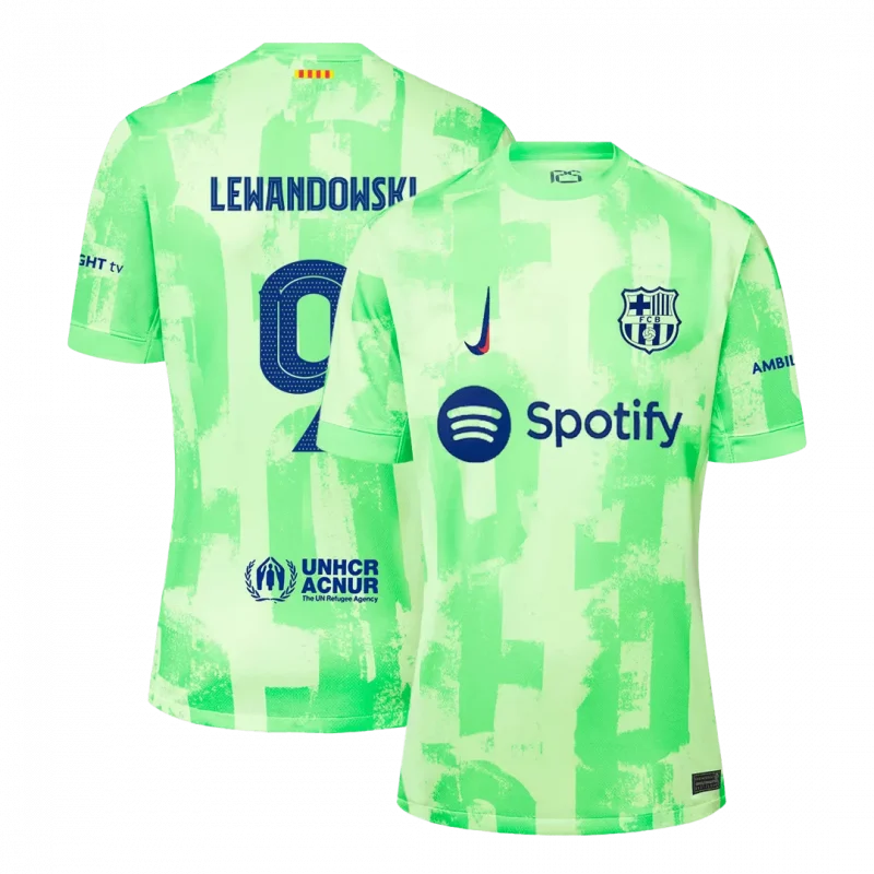 LEWANDOWSKI #9 Barcelona Third Away Soccer Jersey - UCL