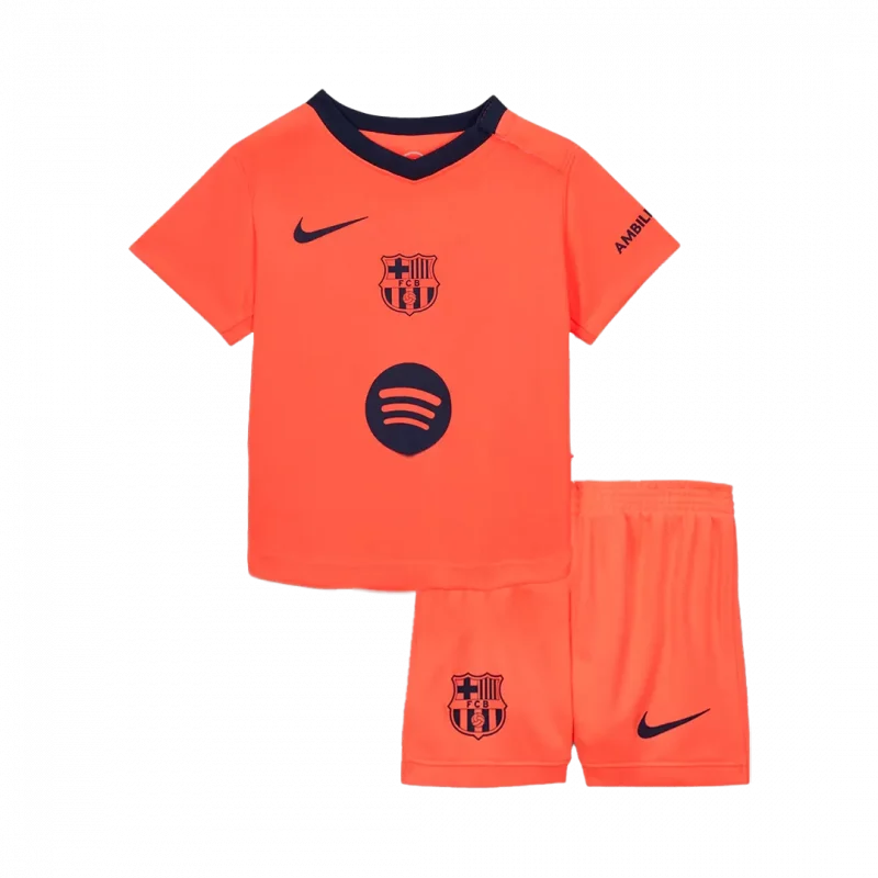 Barcelona Third Away Kids Soccer Jerseys Kit 2025/26