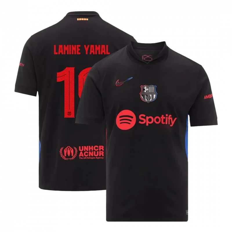 LAMINE YAMAL #19 Barcelona Away Soccer Jersey - UCL
