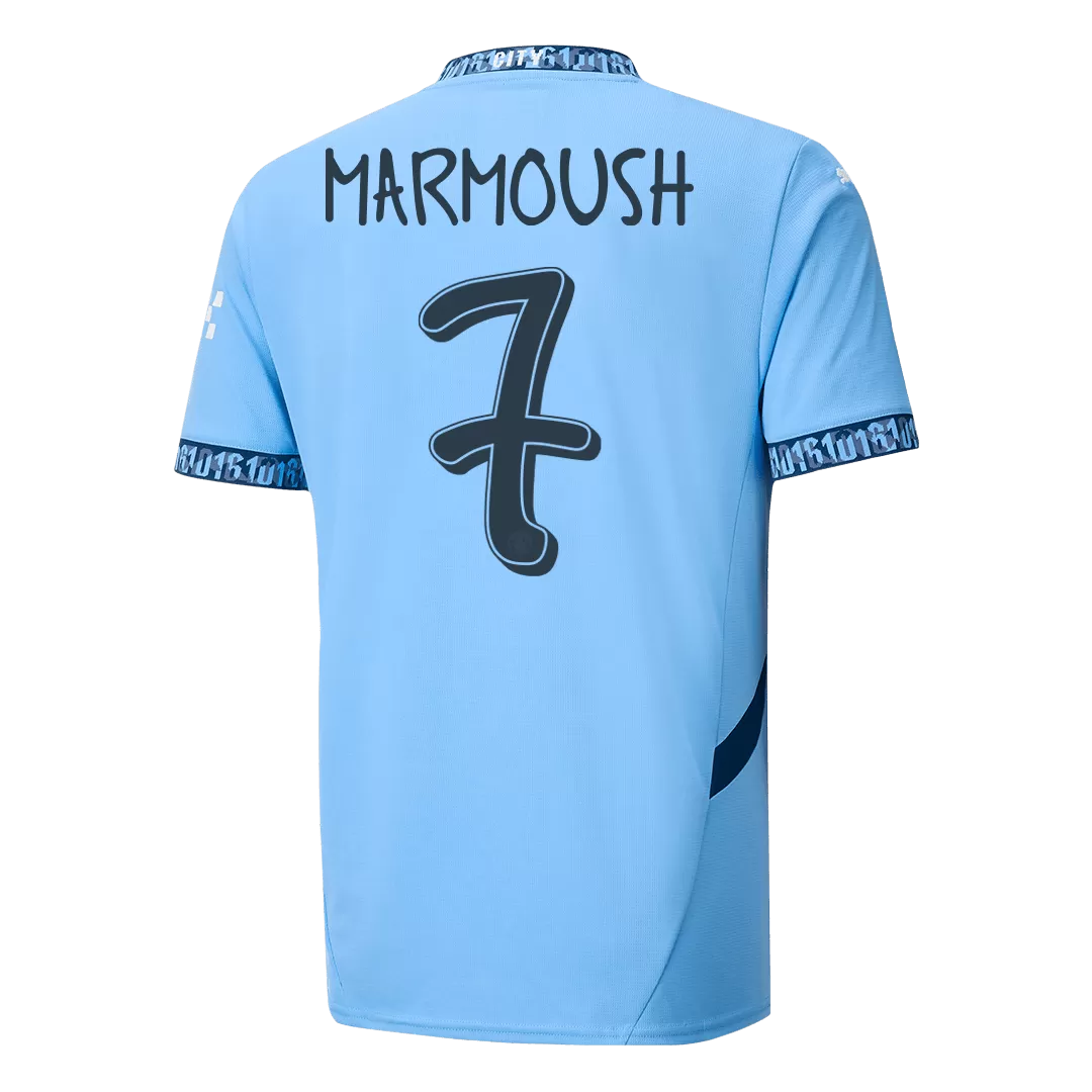 MARMOUSH #7 Manchester City Home Soccer Jersey - UCL - Image 3