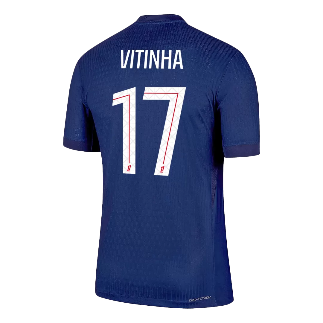 VITINHA #17 PSG Home Authentic Soccer Jersey 2025/26 - Image 3