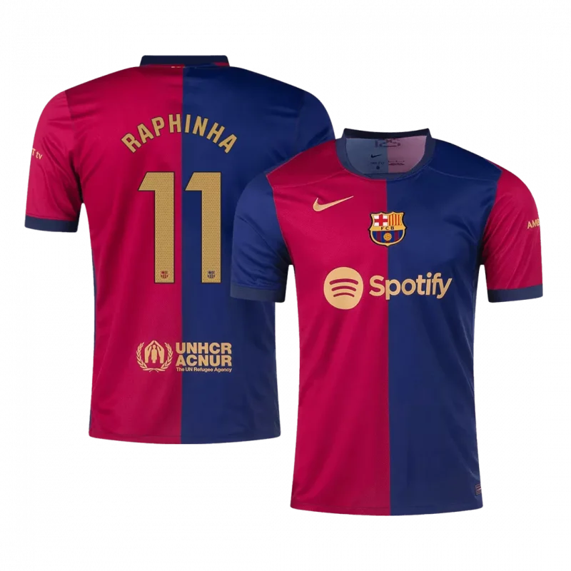 RAPHINHA #11 Barcelona Home Soccer Jersey