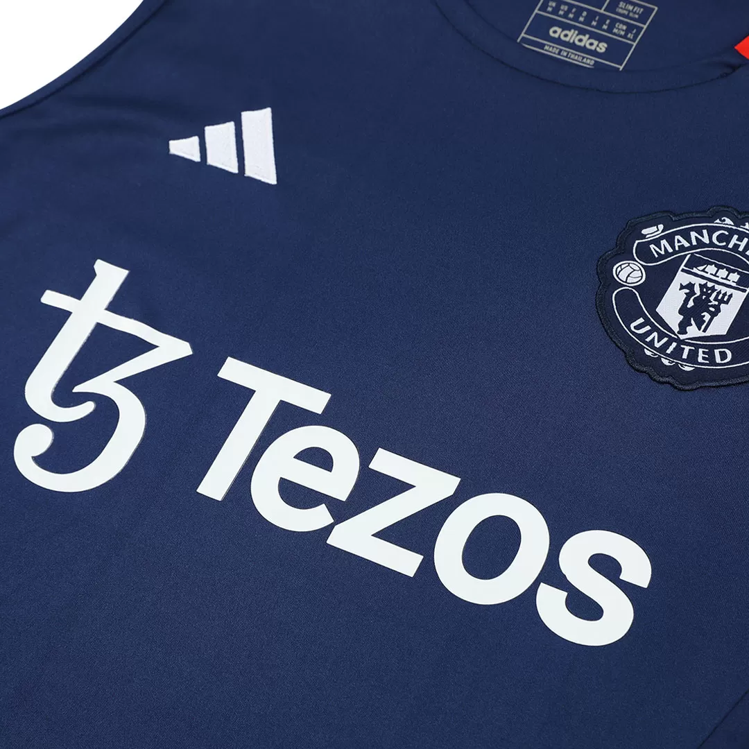 Manchester United Pre-Match Sleeveless Top Navy - Image 6