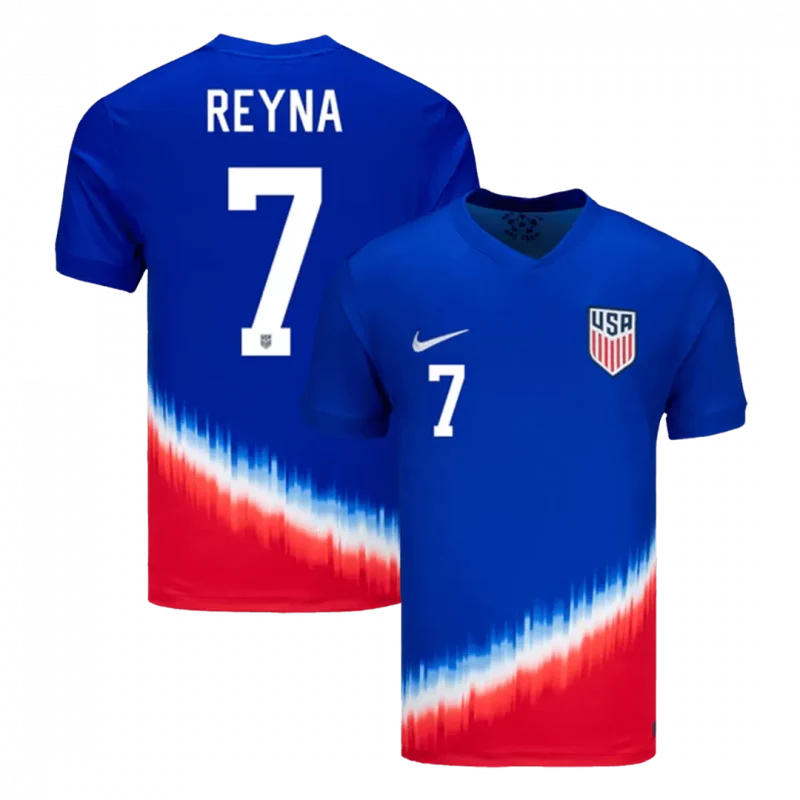 REYNA #7 USA Away Soccer Jersey Copa America