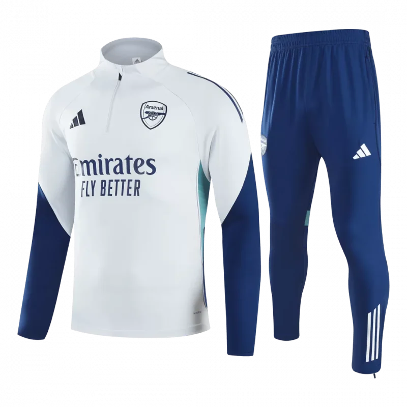 Arsenal 1/4 Zip Tracksuit 2025/26 White