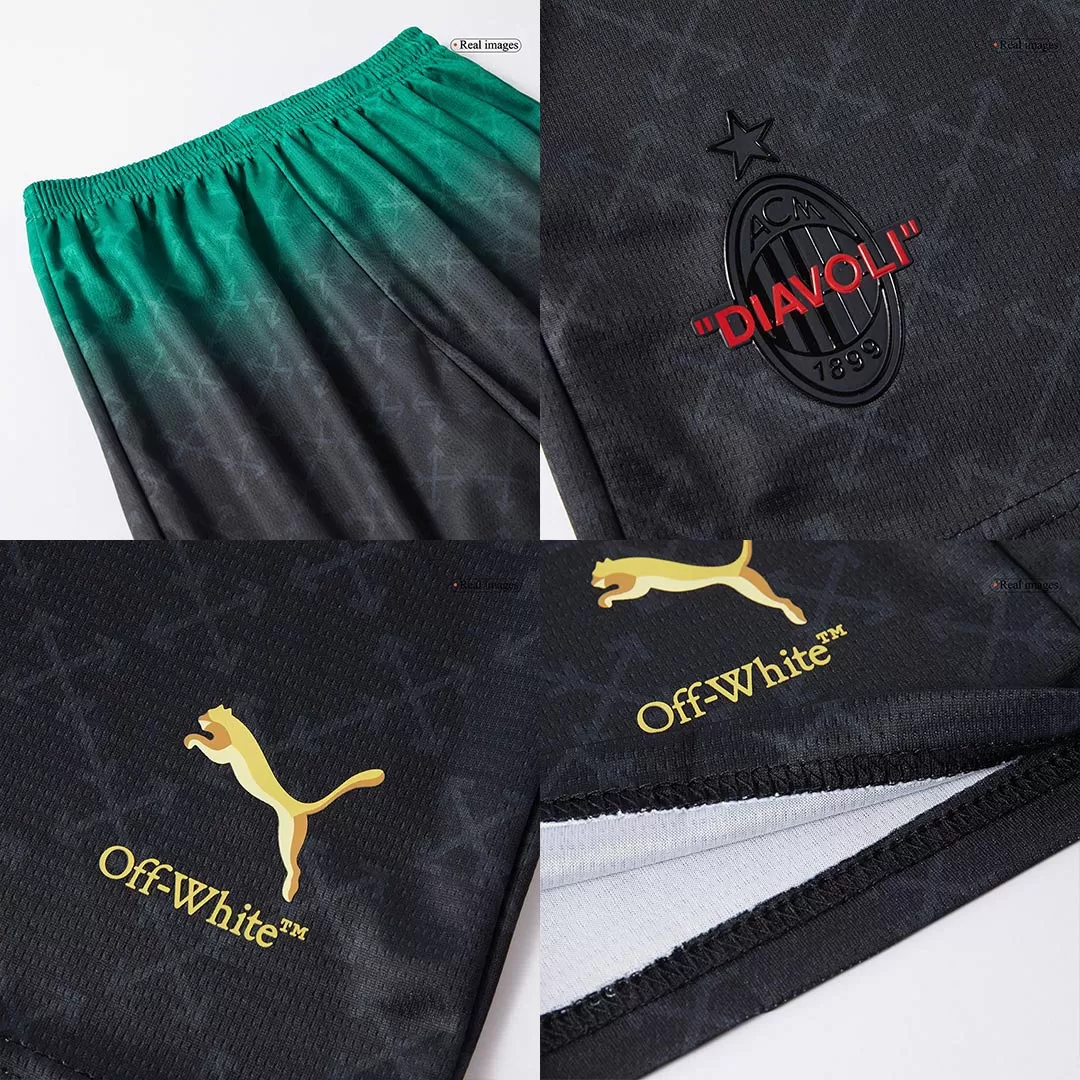 AC Milan Fourth Away Kids Soccer Jerseys Kit - Image 19