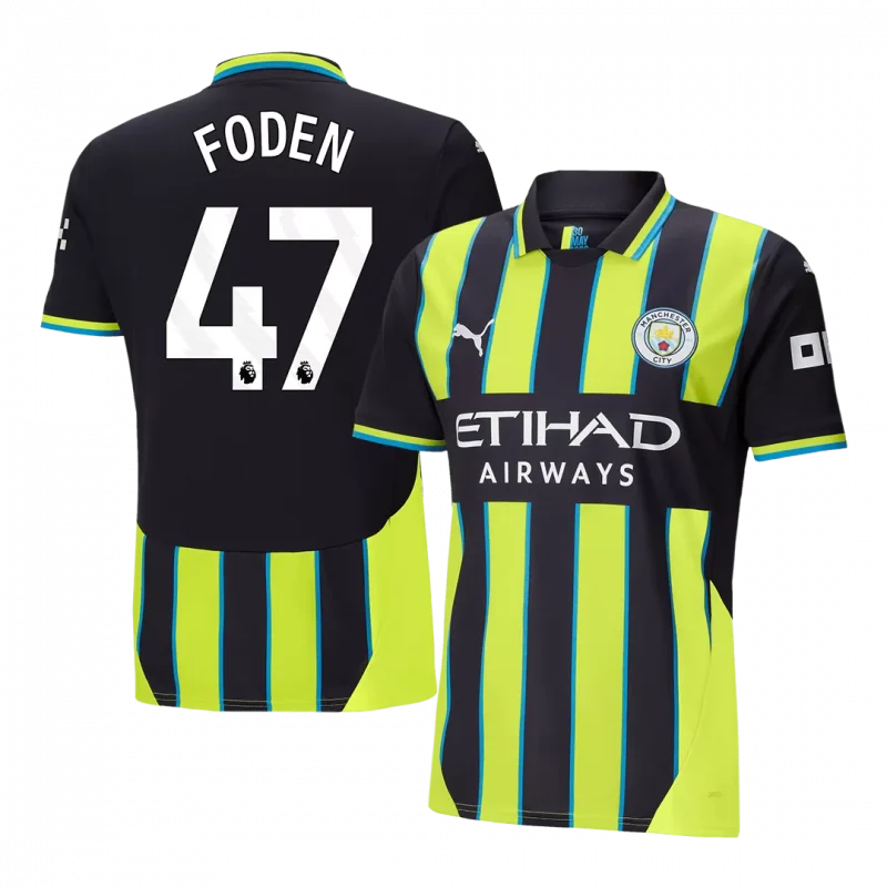FODEN #47 Manchester City Away Soccer Jersey