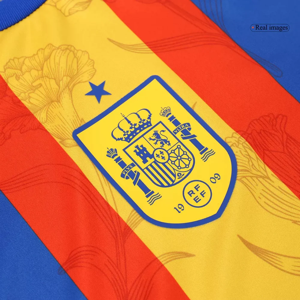 Spain Pre-Match Soccer Jersey EURO Blue - Image 8