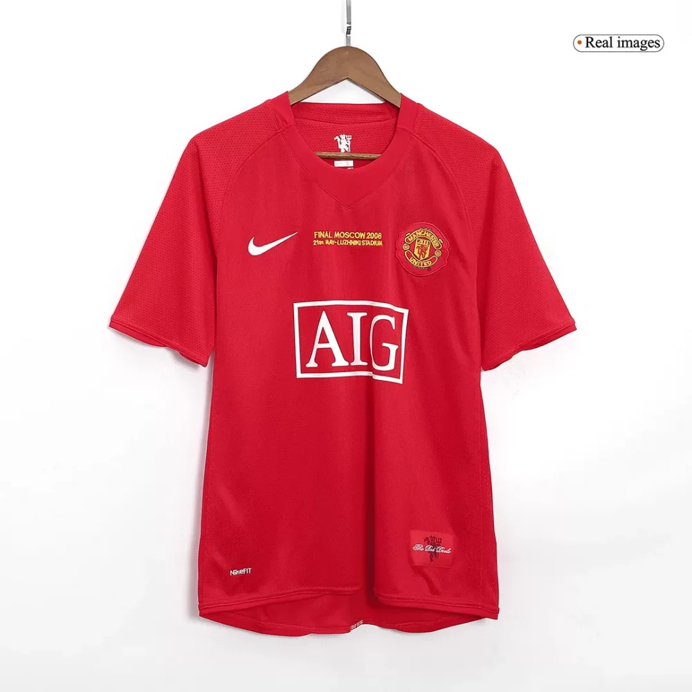 Vintage Soccer Jersey ROONEY #10 Manchester United Home 2007/08 - UCL Final - Image 2