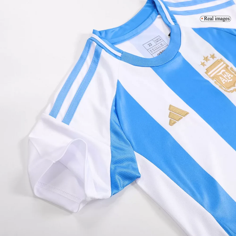 Argentina Home Kids Soccer Jerseys Full Kit - Image 11