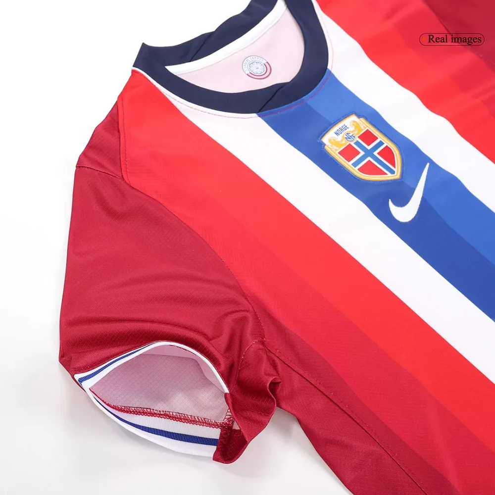 HAALAND #9 Norway Home Soccer Jersey - Image 4