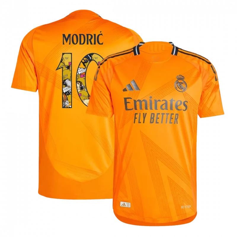 MODRIĆ #10 Real Madrid Away Authentic Soccer Jersey - Bear Champ Font
