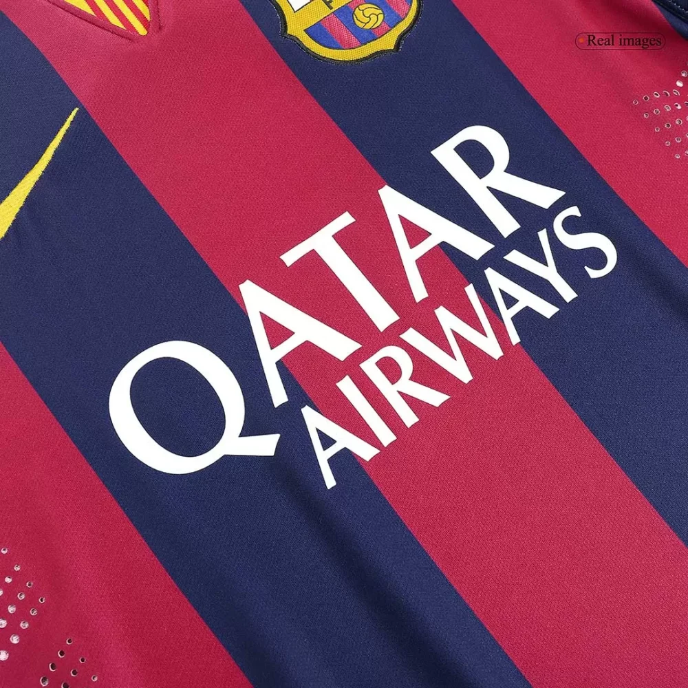 Vintage Soccer Jersey Barcelona Home 2014/15 - Image 6