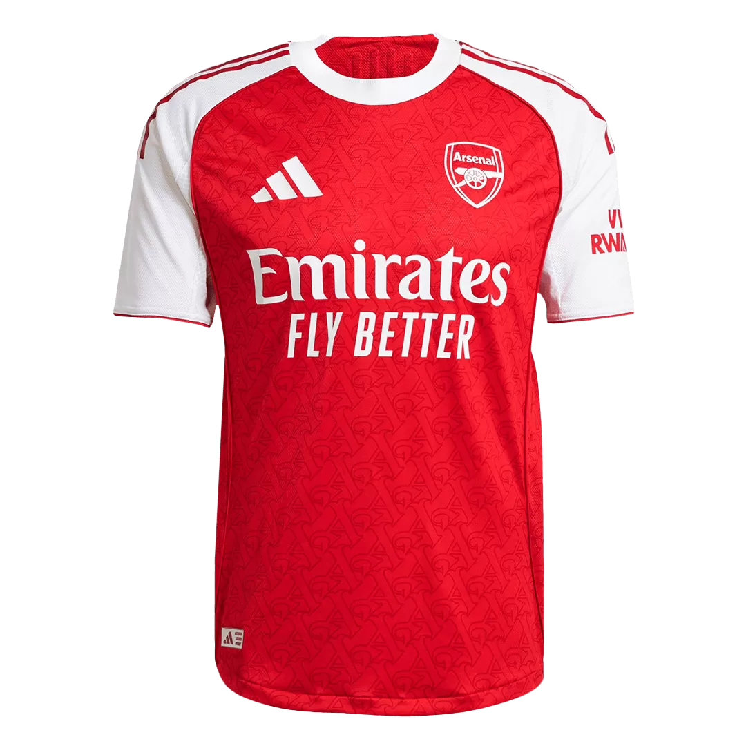 SALIBA #2 Arsenal Home Authentic Soccer Jersey 2025/26 - Image 4