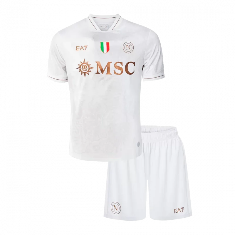 Napoli Away Kids Soccer Jerseys Kit 2025/26