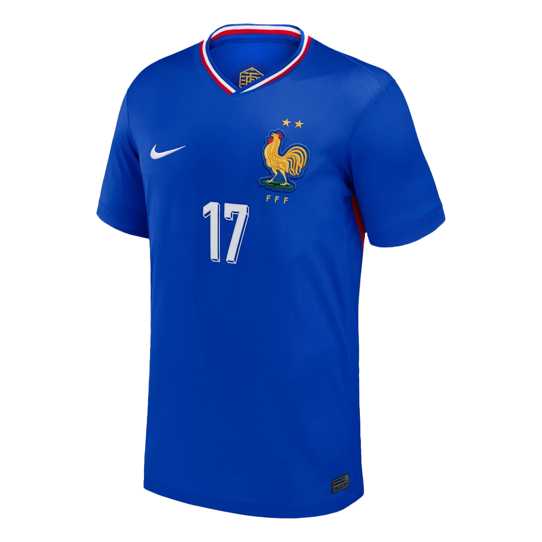 SALIBA #17 France Home Soccer Jersey - Image 2