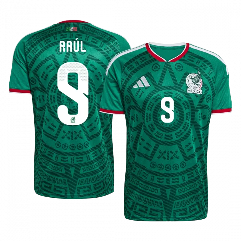 Raúl #9 Mexico Home Soccer Jersey World Cup 2026
