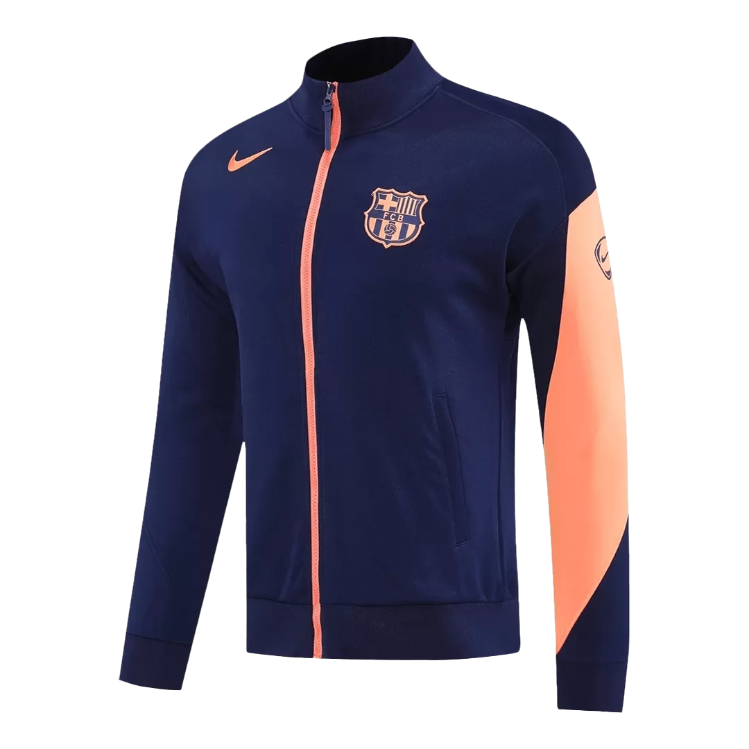 Barcelona Jacket Tracksuit 2025/26 Navy&Orange - Image 5