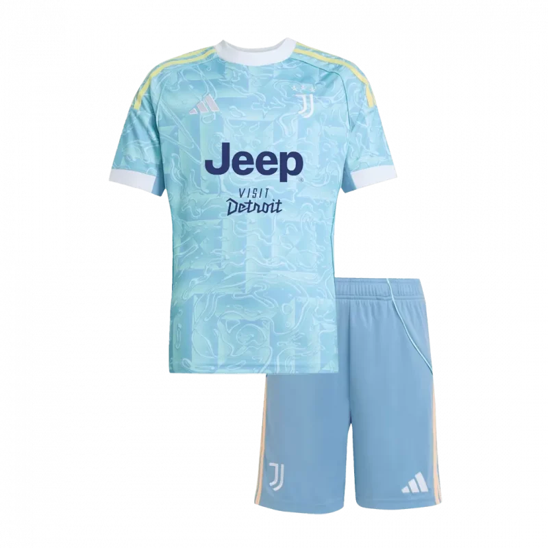 Juventus Away Kids Soccer Jerseys Kit 2025/26