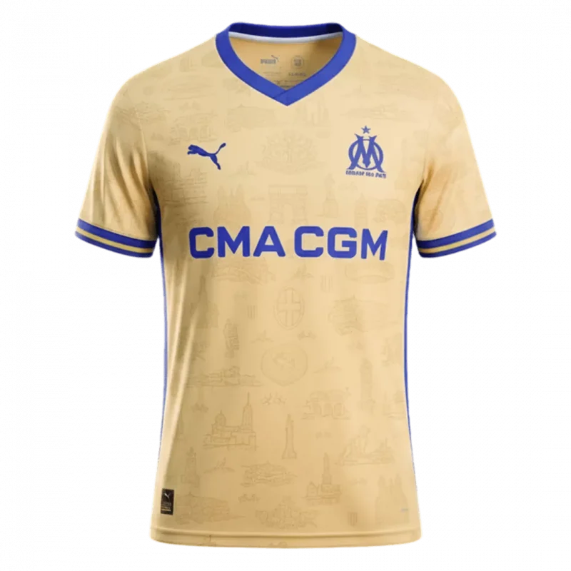 Marseille Fourth Away Soccer Jersey 2025/26