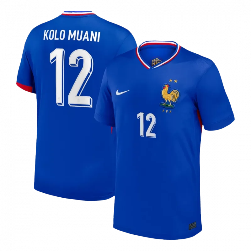KOLO MUANI #12 France Home Soccer Jersey
