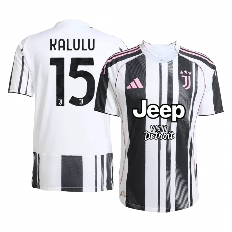 KALULU #15 Juventus Home Authentic Soccer Jersey 2025/26