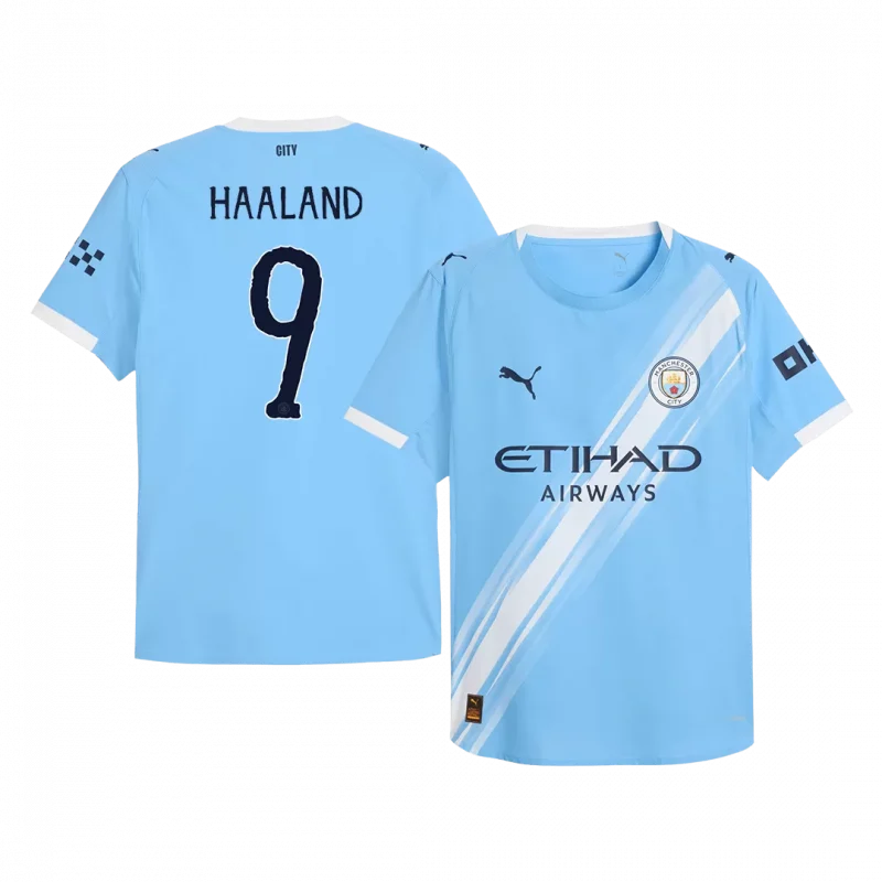 HAALAND #9 Manchester City Home Authentic Soccer Jersey 2025/26 - Club World Cup
