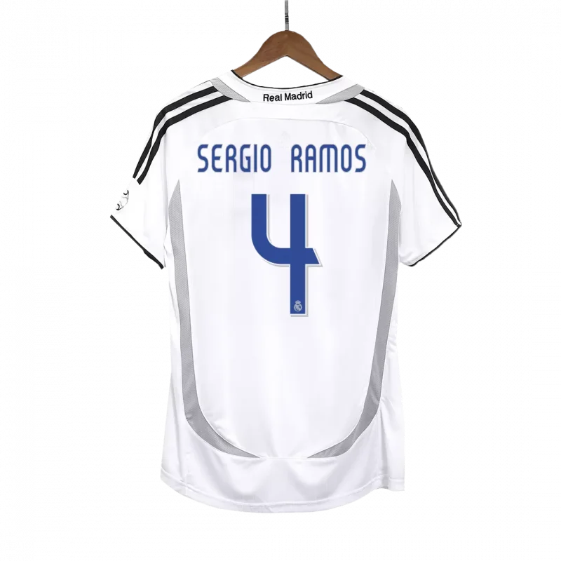 Vintage Soccer Jersey SERGIO RAMOS #4 Real Madrid Home 2006/07