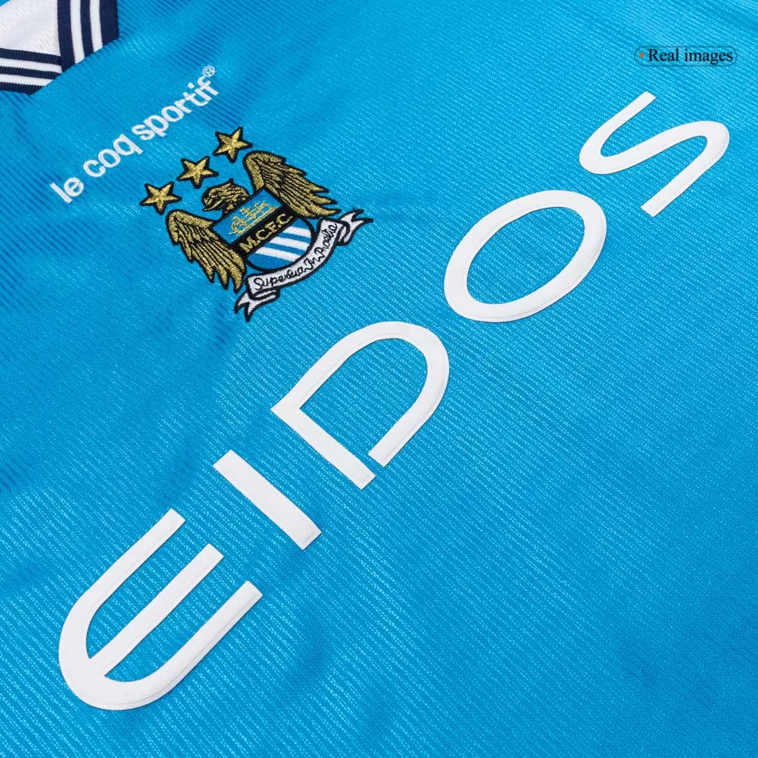Retro Soccer Jersey Manchester City Home 1999/01 - Image 6