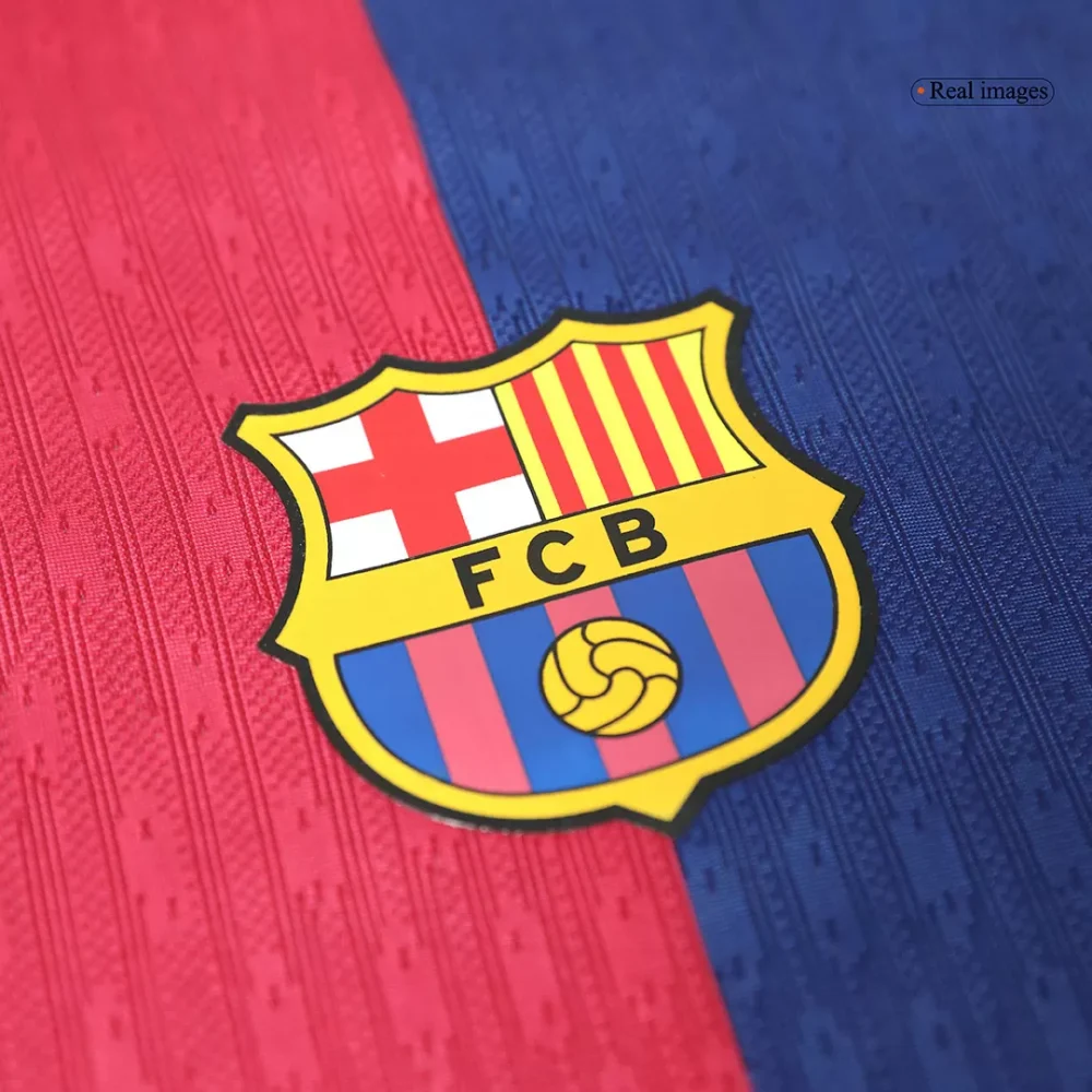 F.DE JONG #21 Barcelona Home Authentic Soccer Jersey - Spotify Logo Without Text - Image 3