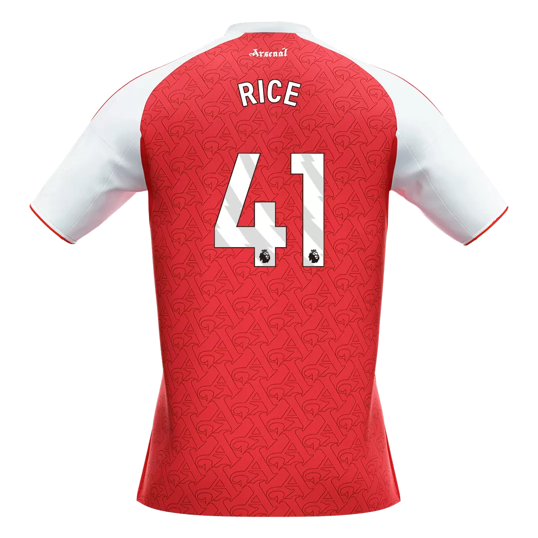 RICE #41 Arsenal Home Soccer Jersey 2025/26 - Image 2