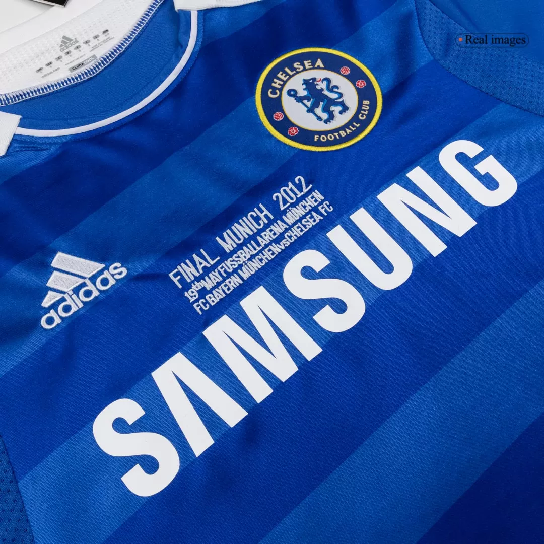 Retro Soccer Jersey Chelsea Home Long Sleeve 2011/12 - Image 6