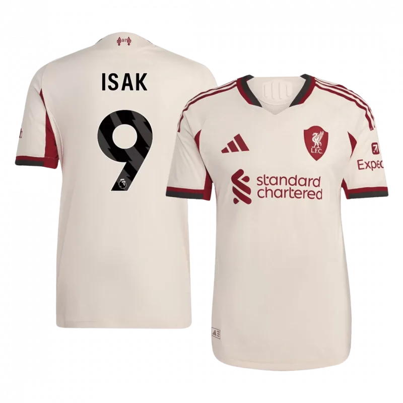 ISAK ##9 Liverpool Away Authentic Soccer Jersey 2025/26