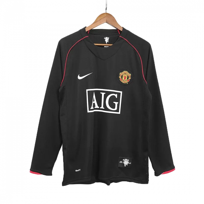Vintage Soccer Jersey Manchester United Away Long Sleeve 2007/08