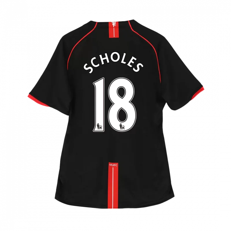 Vintage Soccer Jersey SCHOLES #18 Manchester United Away 2007/08
